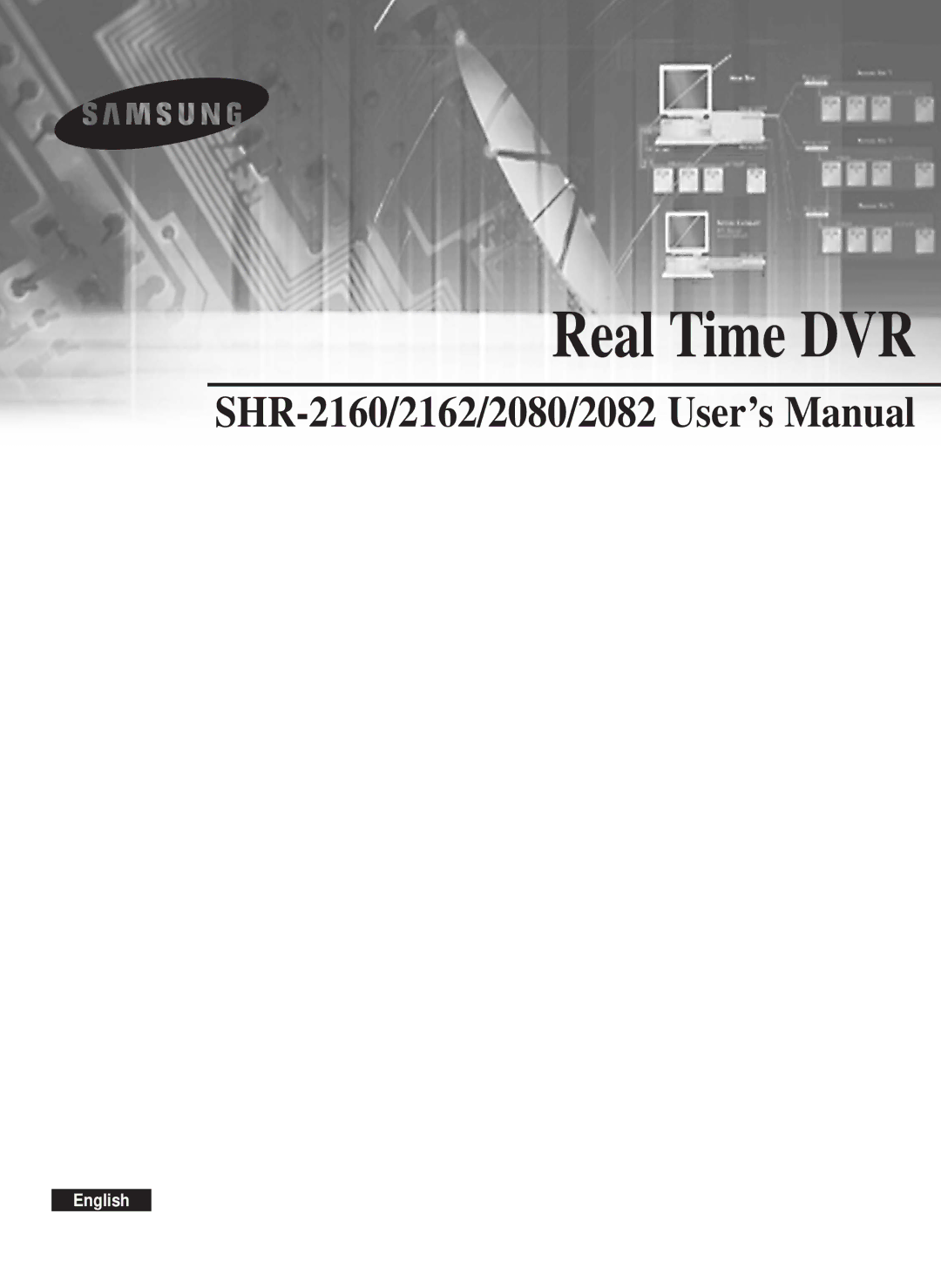 Samsung SHR-2162P750, SHR-2082P500, SHR-2162P500, SHR-2080P/XEC, SHR-2160P/XEC, SHR-2160P/TRK manual Real Time DVR 