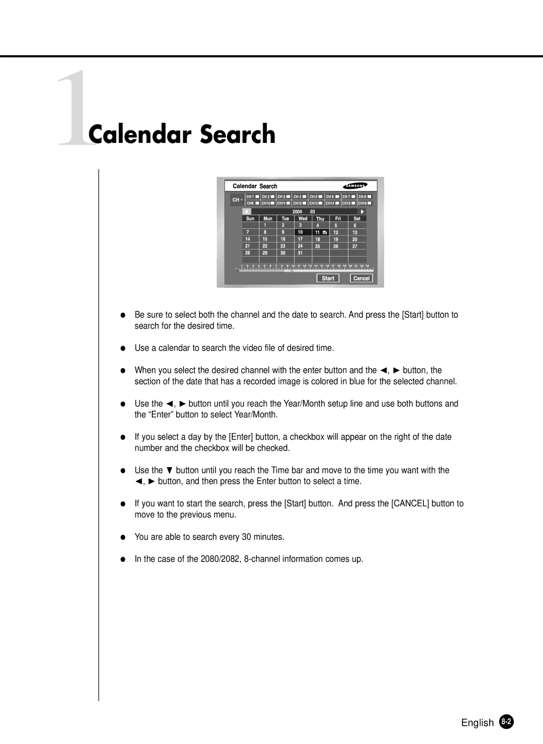 Samsung SHR-2162P750, SHR-2082P500, SHR-2162P500, SHR-2080P/XEC, SHR-2160P/XEC, SHR-2160P/TRK 1Calendar Search 