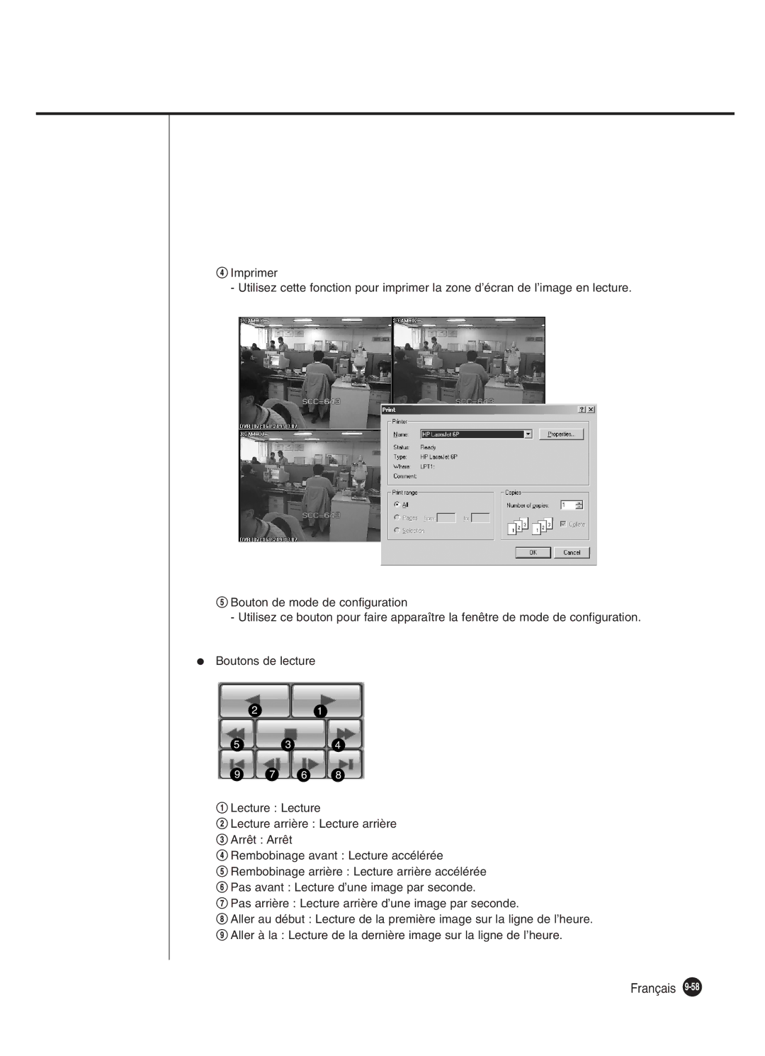 Samsung SHR-2082P250, SHR-2080P250, SHR-2160P250, SHR-2162P250 manual Français 