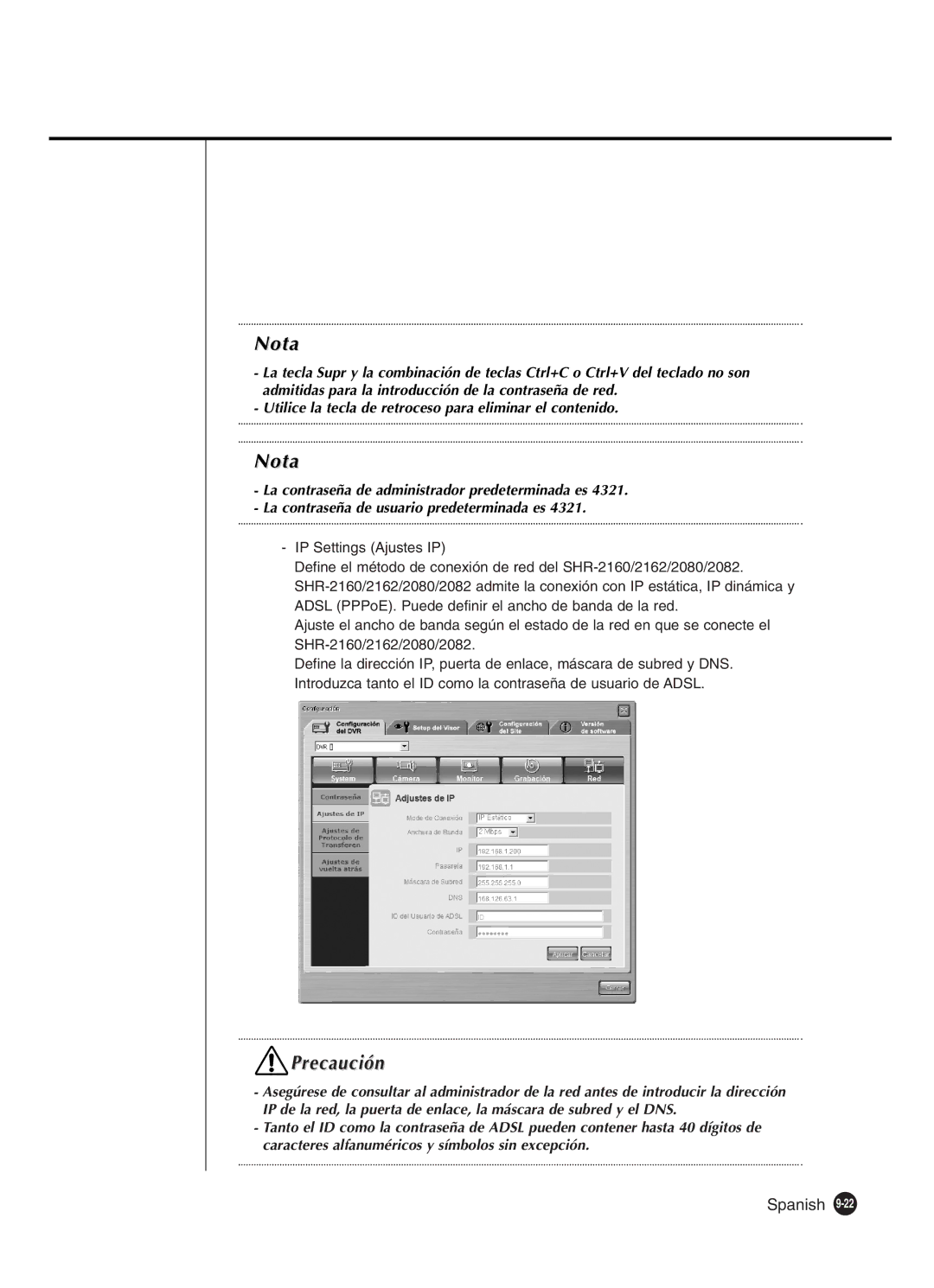 Samsung SHR-2080P2/XEC, SHR-2162P, SHR-2160P2/XEC, SHR-2160P/XEC manual Nota 