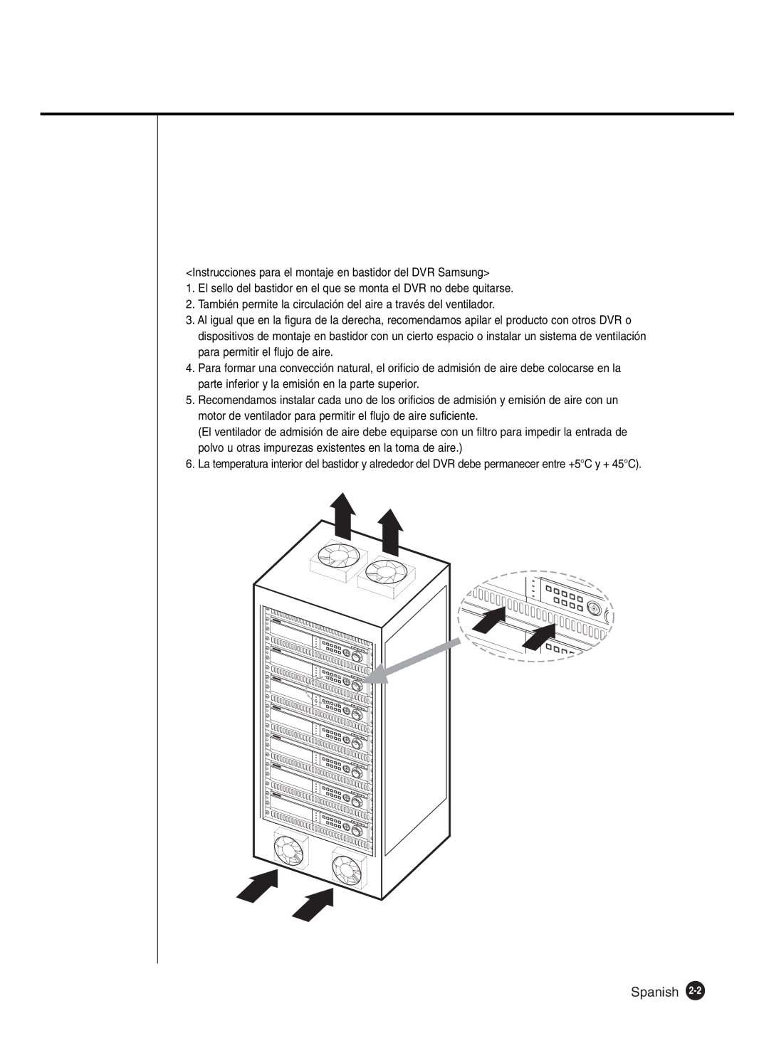 Samsung SHR-2080P2/XEC, SHR-2162P, SHR-2160P2/XEC, SHR-2160P/XEC manual Spanish 