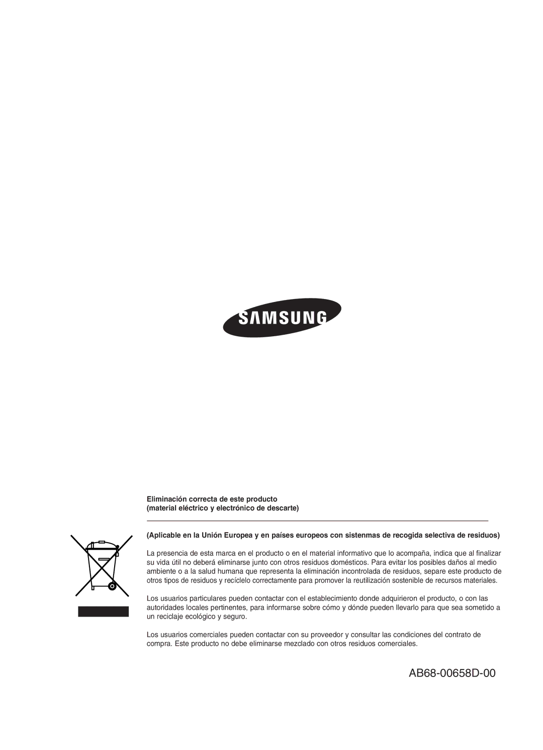 Samsung SHR-2160P2/XEC, SHR-2162P, SHR-2160P/XEC, SHR-2080P2/XEC manual AB68-00658D-00 