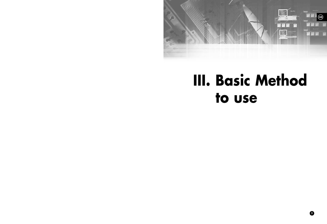 Samsung SHR-3010 user manual III. Basic Method to use 