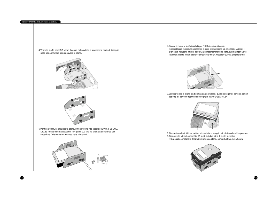 Samsung SHR-4040P manual Registratore DI Immagini Digitali 