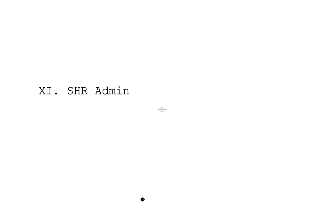 Samsung SHR-4040P manual XI. SHR Admin 