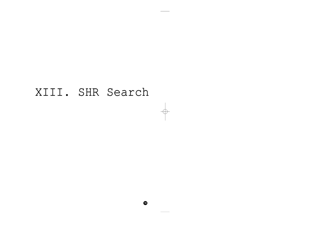Samsung SHR-4040P manual XIII. SHR Search 