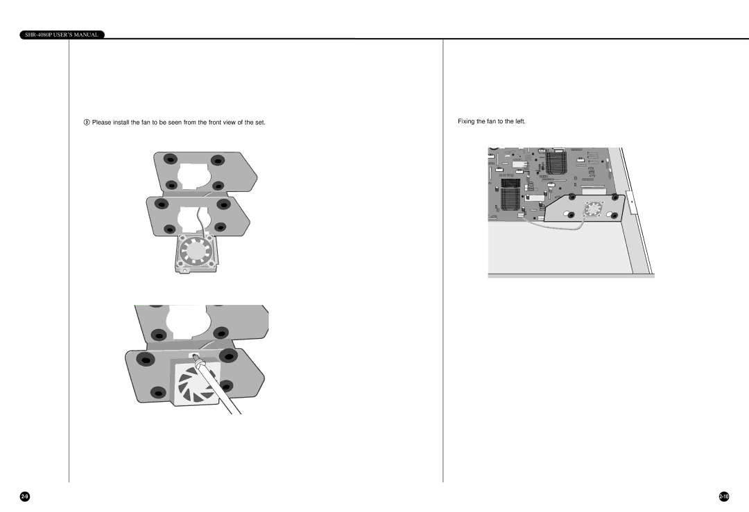 Samsung manual SHR-4080P USER’S Manual 