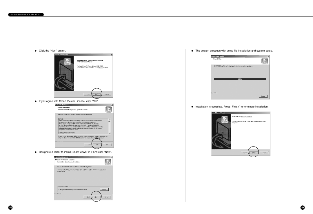 Samsung SHR-4080P manual 10-6 