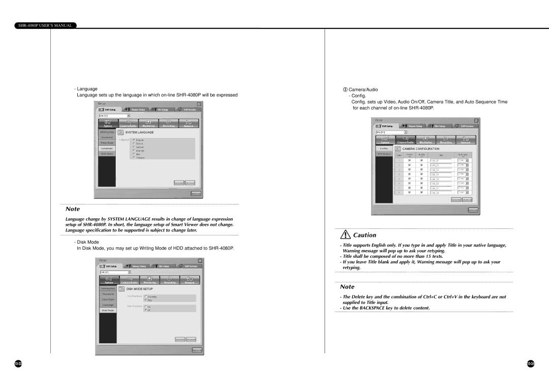 Samsung SHR-4080P manual 10-34 