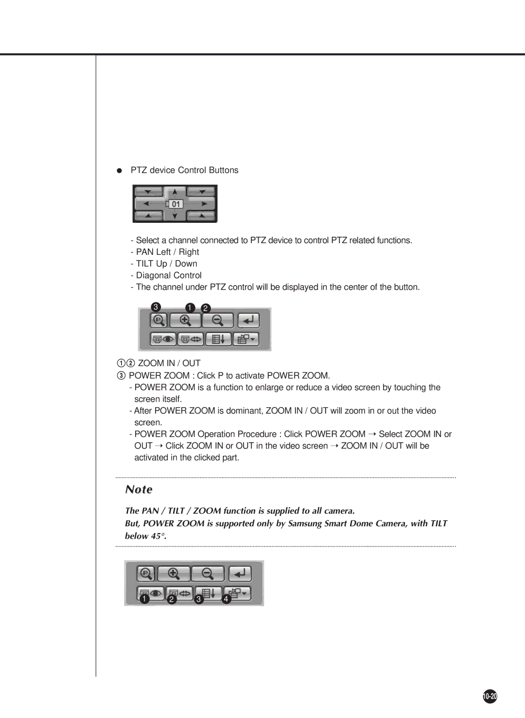 Samsung SHR-4081P manual @ Zoom in / OUT 