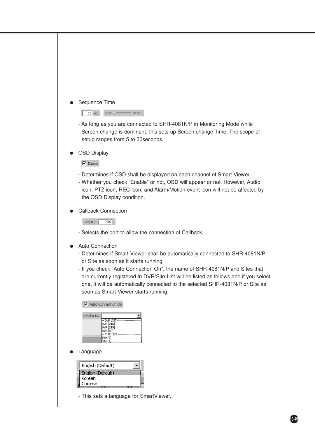 Samsung SHR-4081P manual 10-46 