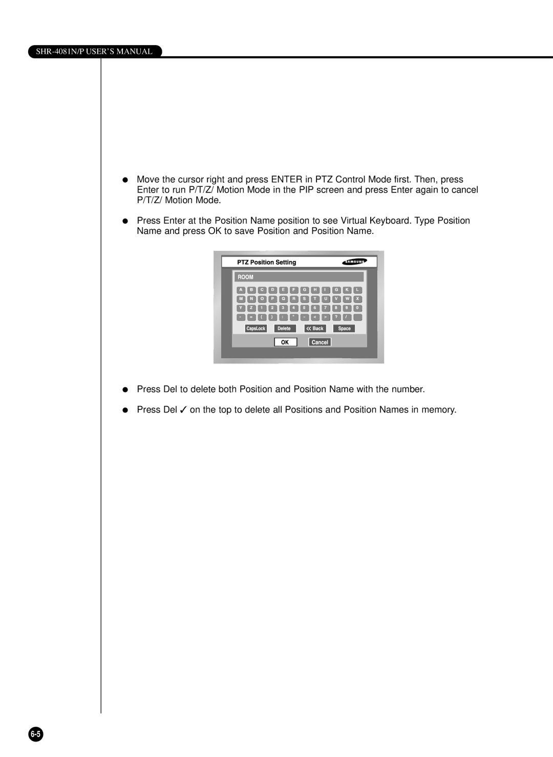 Samsung SHR-4081P manual SHR-4081N/P USER’S Manual 