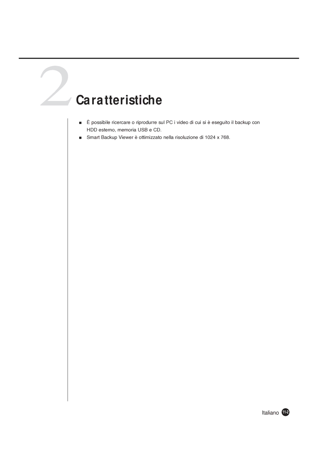 Samsung SHR-4081P manual 2Caratteristiche 