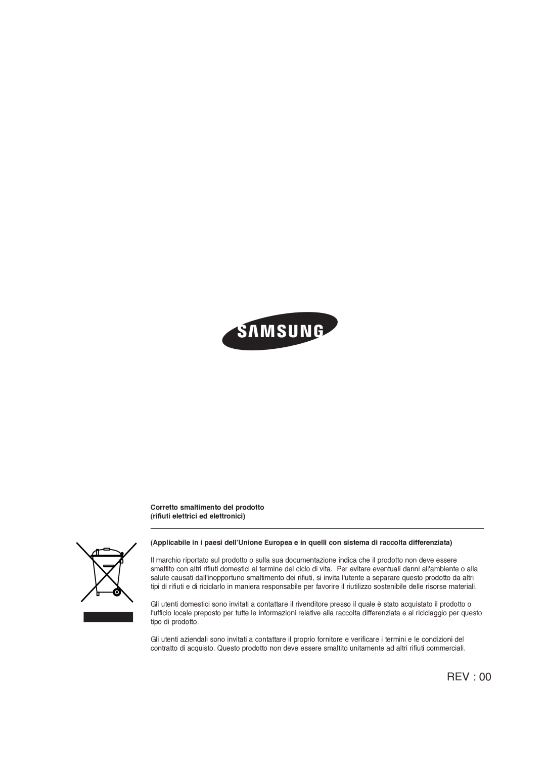 Samsung SHR-4081P manual Rev 