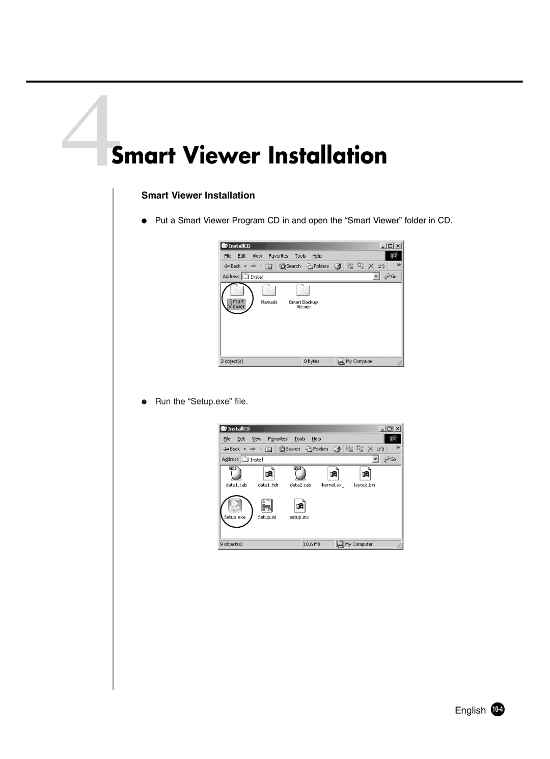 Samsung SHR-4081P manual 4Smart Viewer Installation 