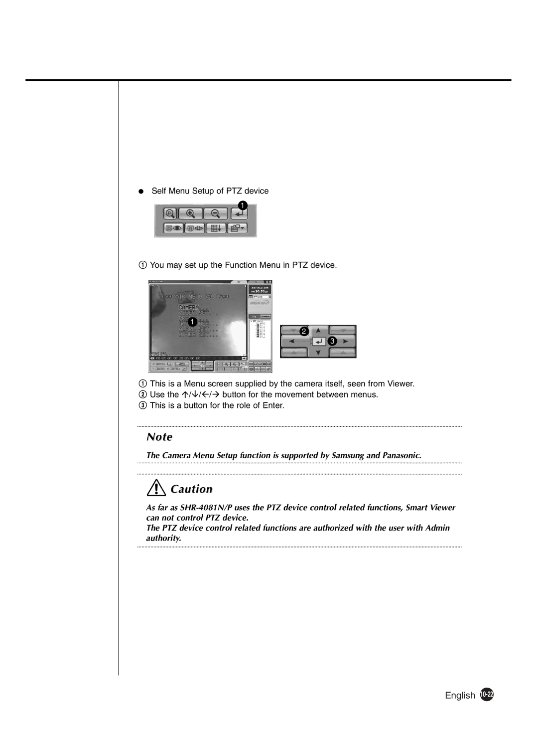 Samsung SHR-4081P manual English 