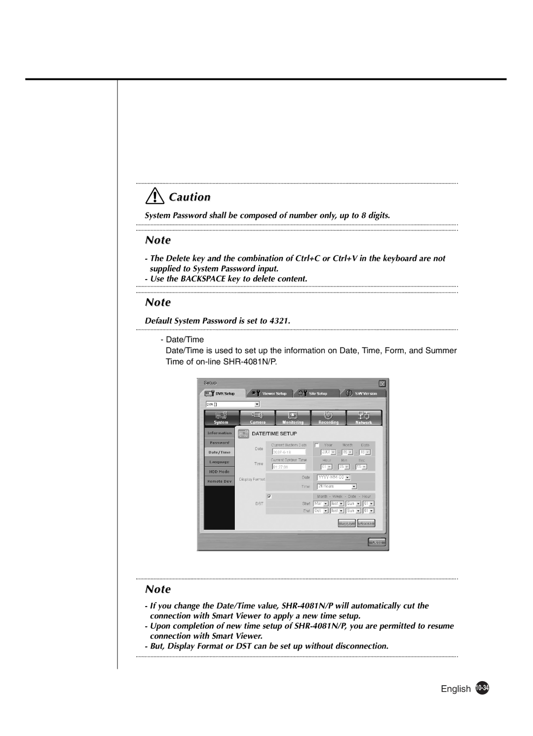 Samsung SHR-4081P manual English 