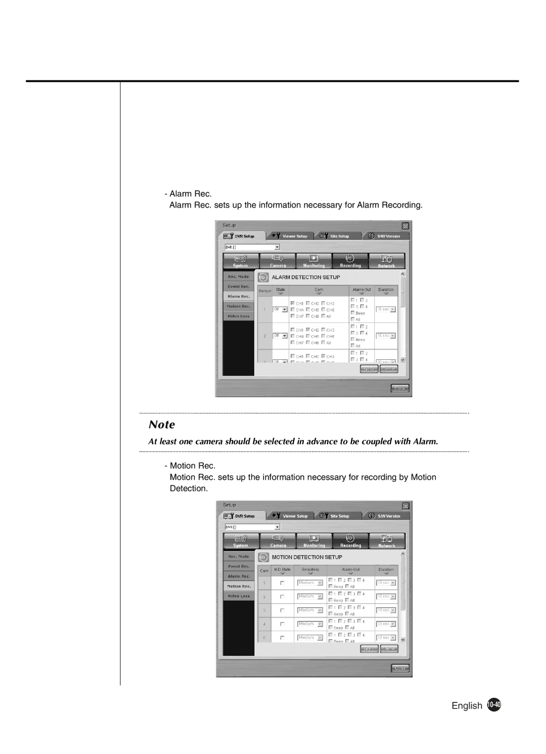 Samsung SHR-4081P manual English 