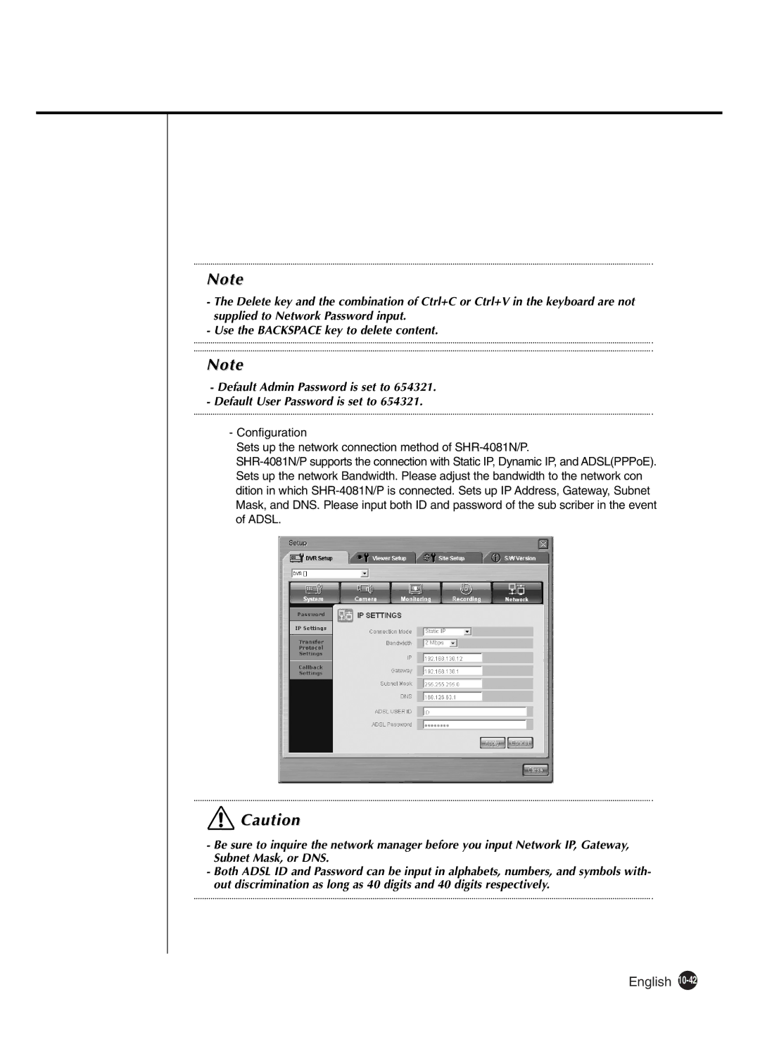 Samsung SHR-4081P manual English 