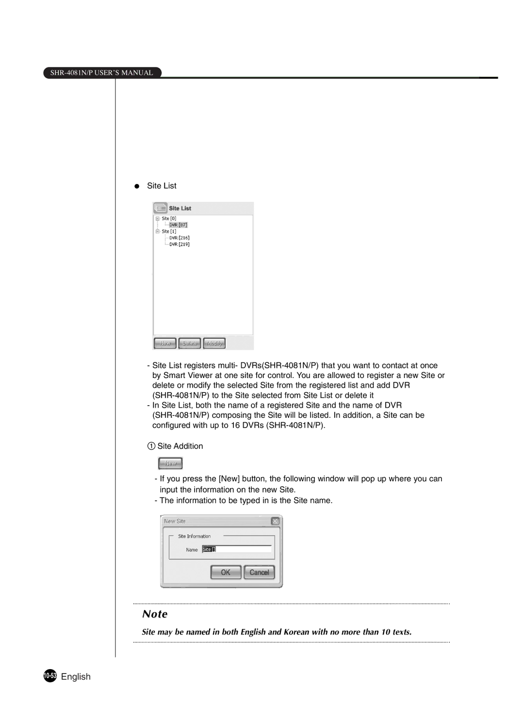 Samsung SHR-4081P manual 10-53English 