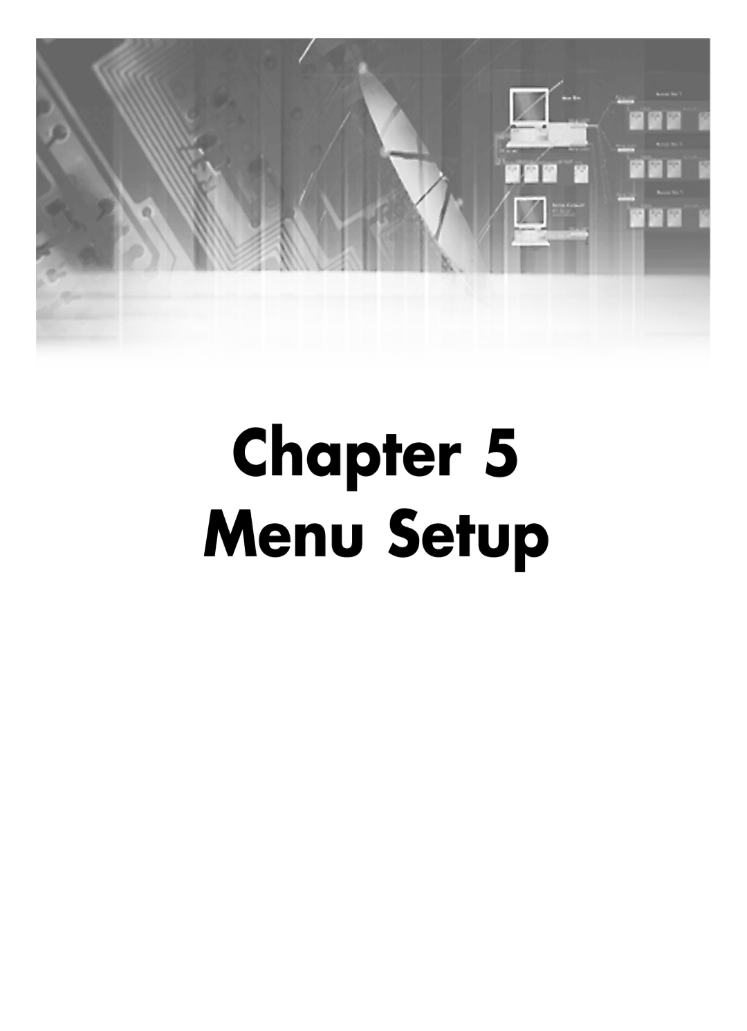 Samsung SHR-4081P manual Chapter Menu Setup 