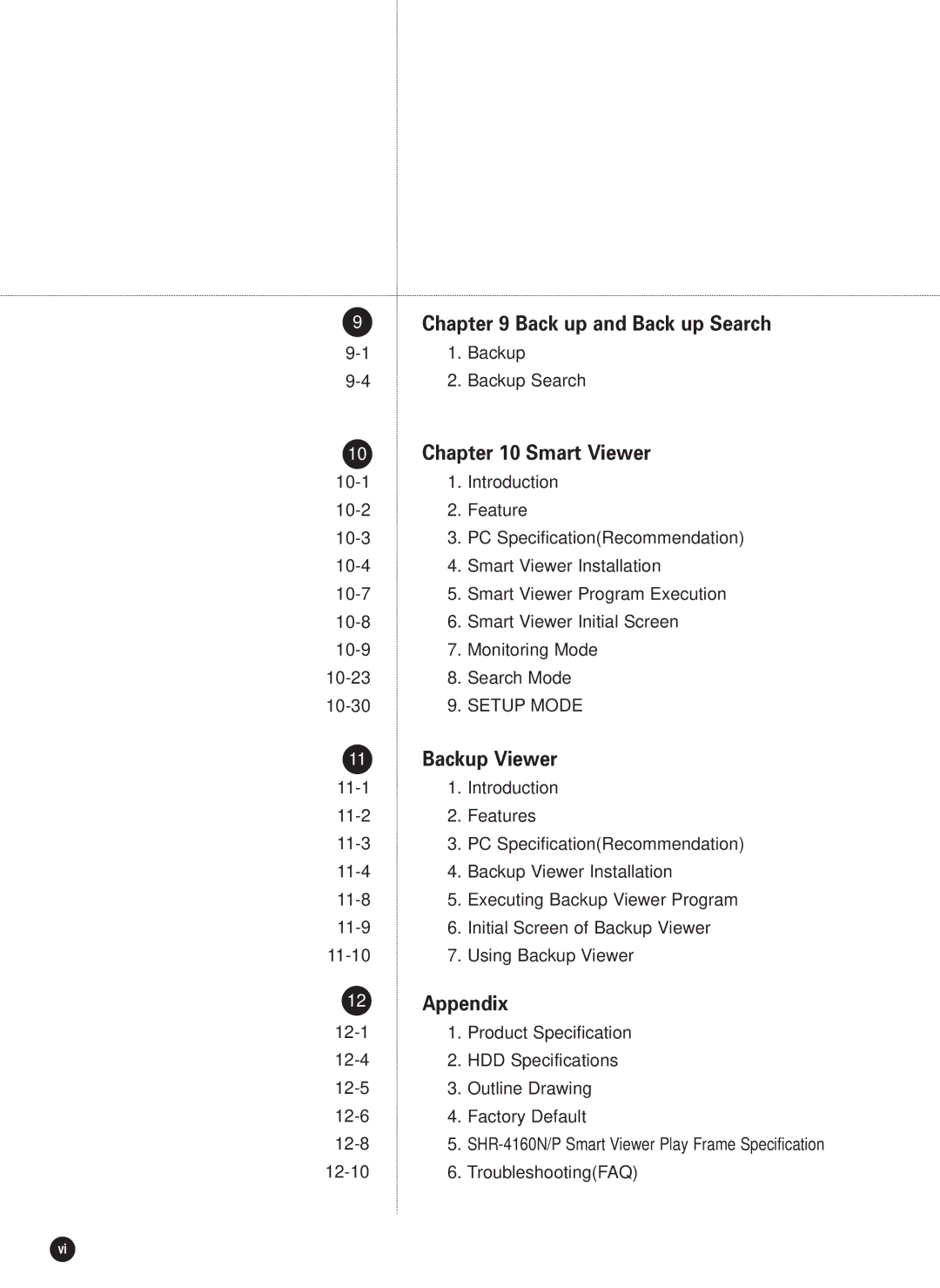 Samsung SHR-4160P, SHR-4160N user manual Backup Search, TroubleshootingFAQ 