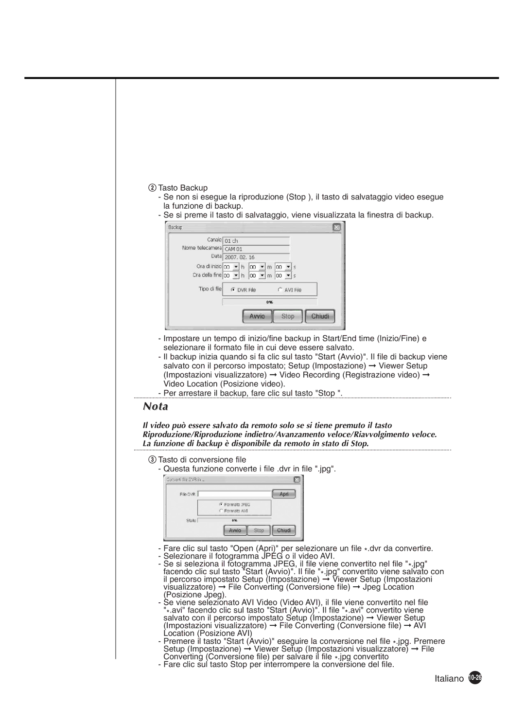 Samsung SHR-4160P manual Nota 