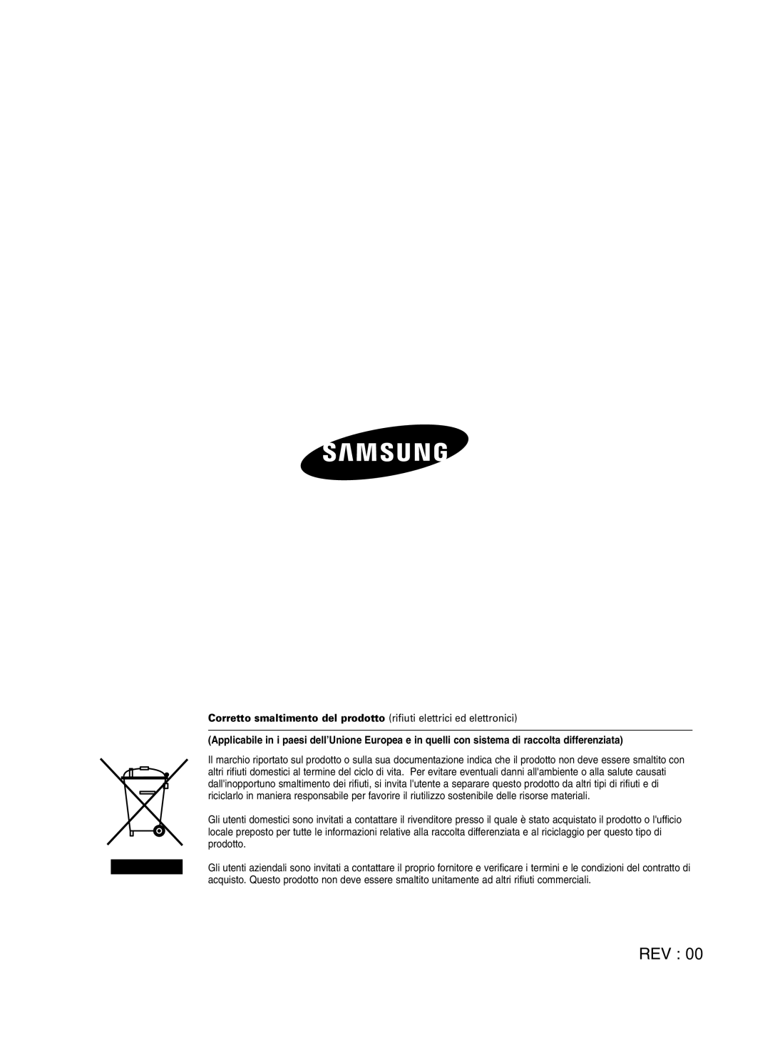 Samsung SHR-4160P manual Rev 