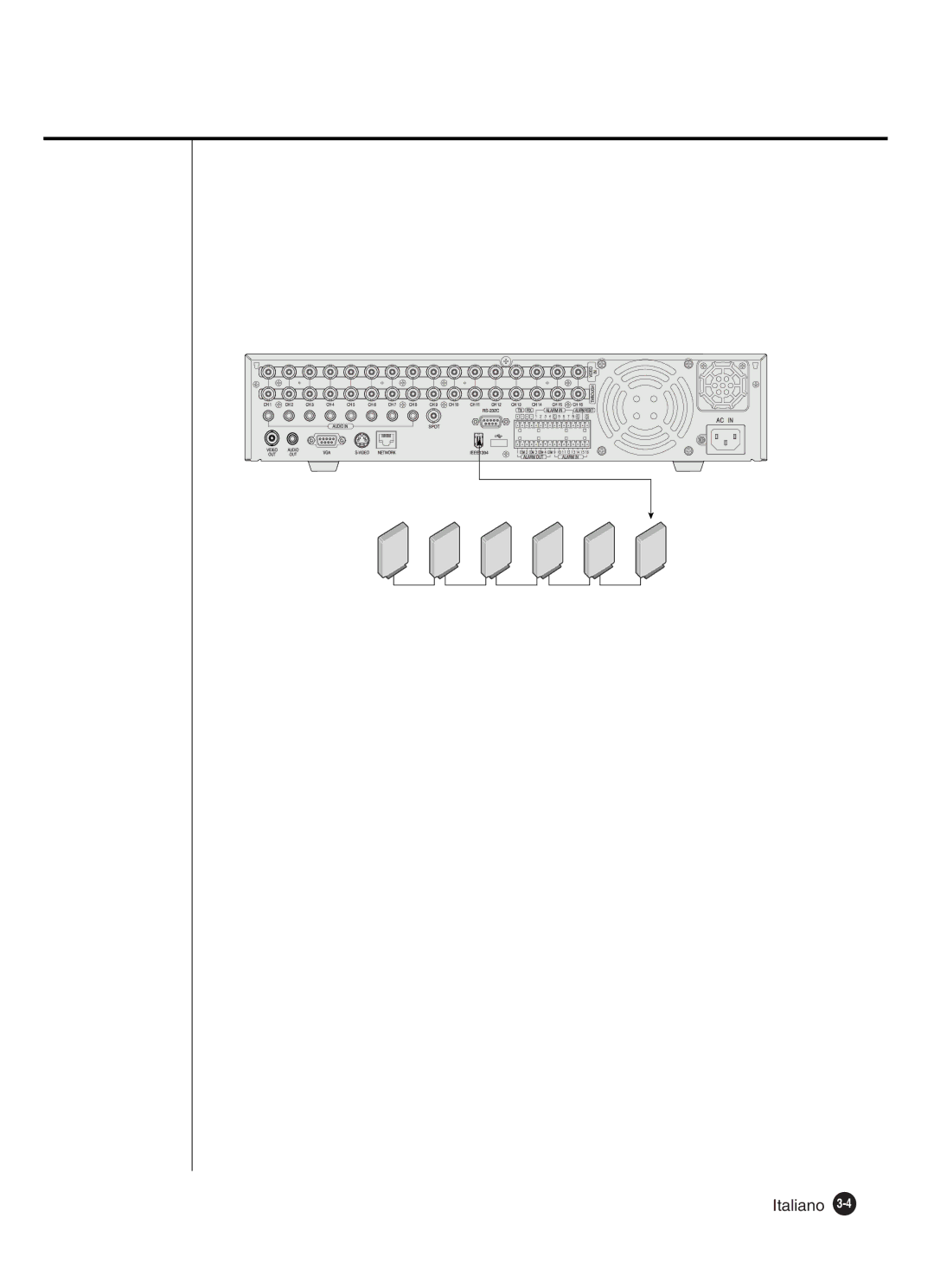 Samsung SHR-4160P manual Italiano 