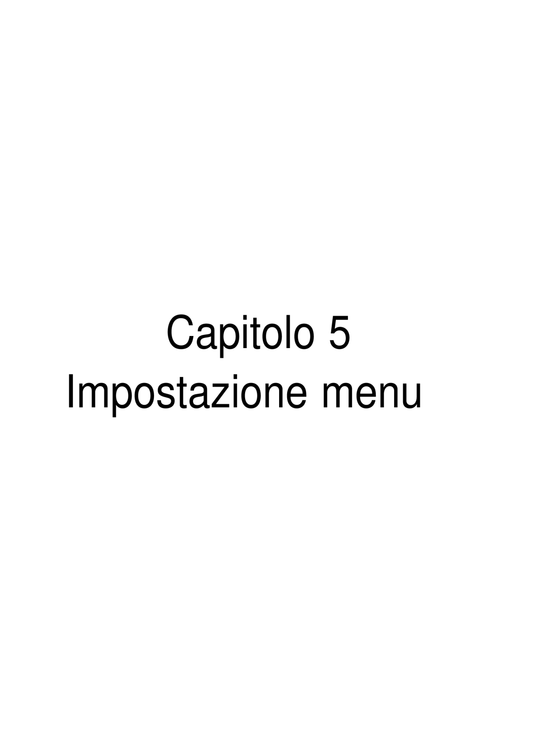 Samsung SHR-4160P manual Capitolo Impostazione menu 