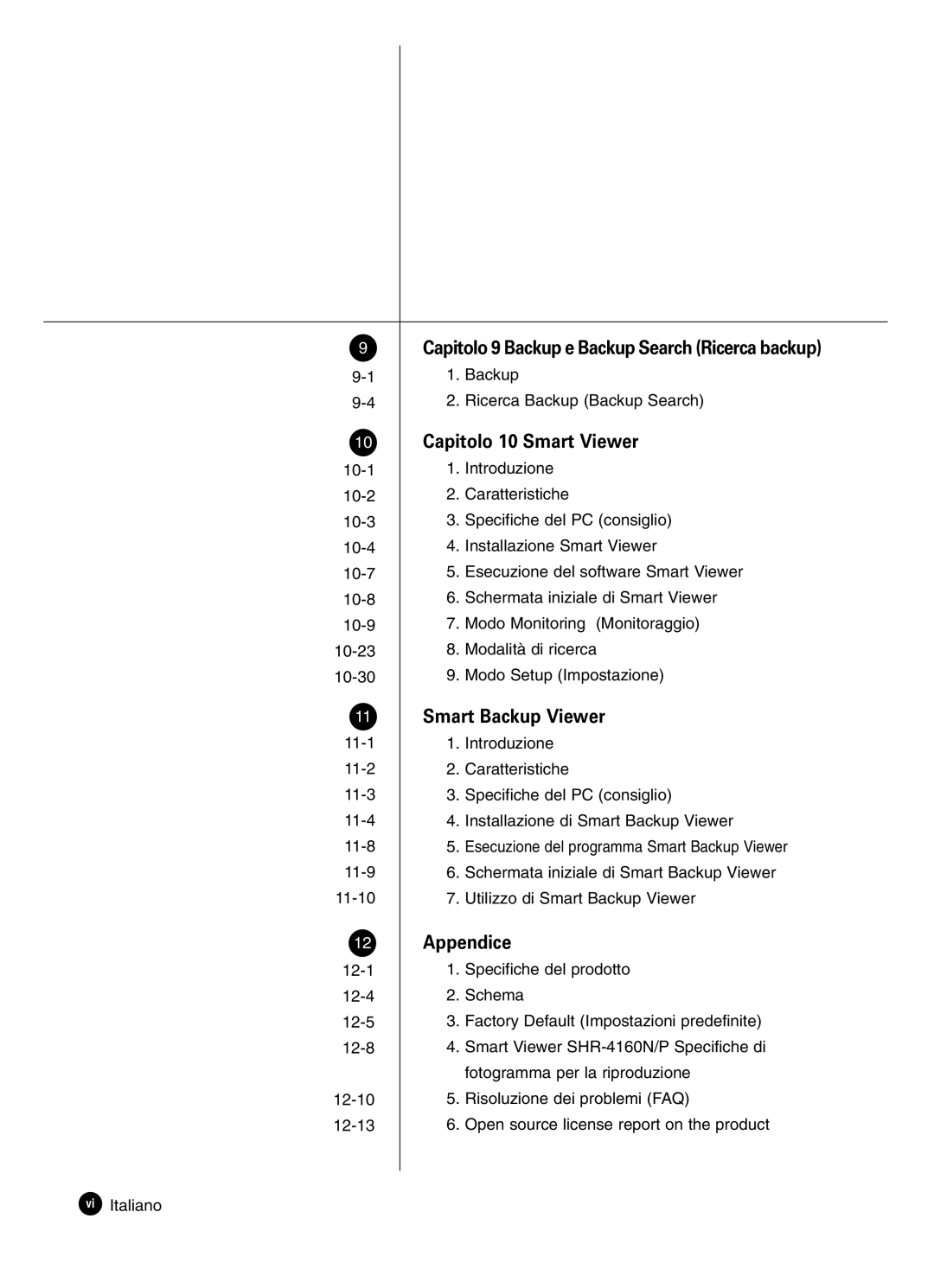 Samsung SHR-4160P manual Ricerca Backup Backup Search 