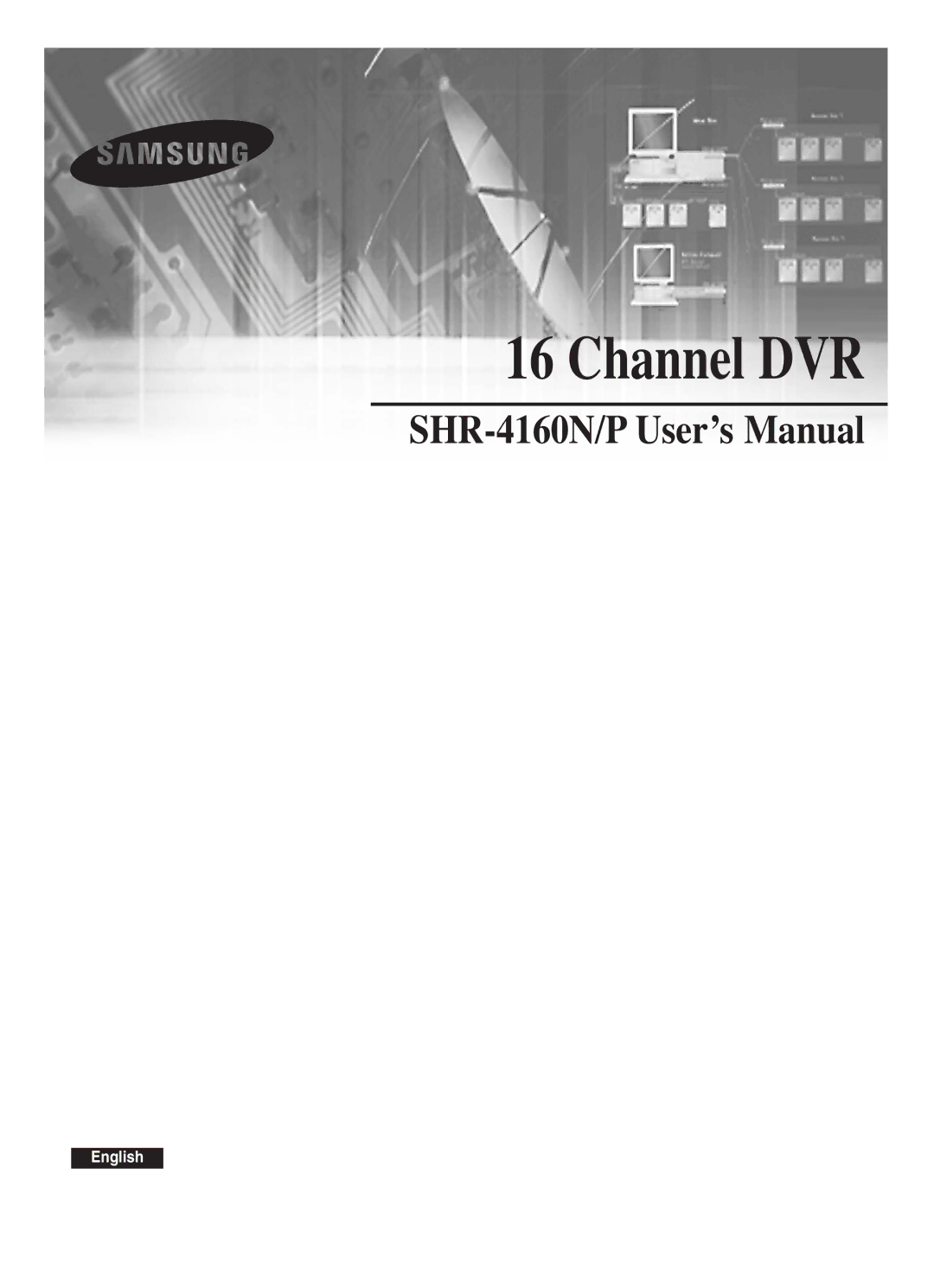 Samsung SHR-4160P/TRK manual Channel DVR 