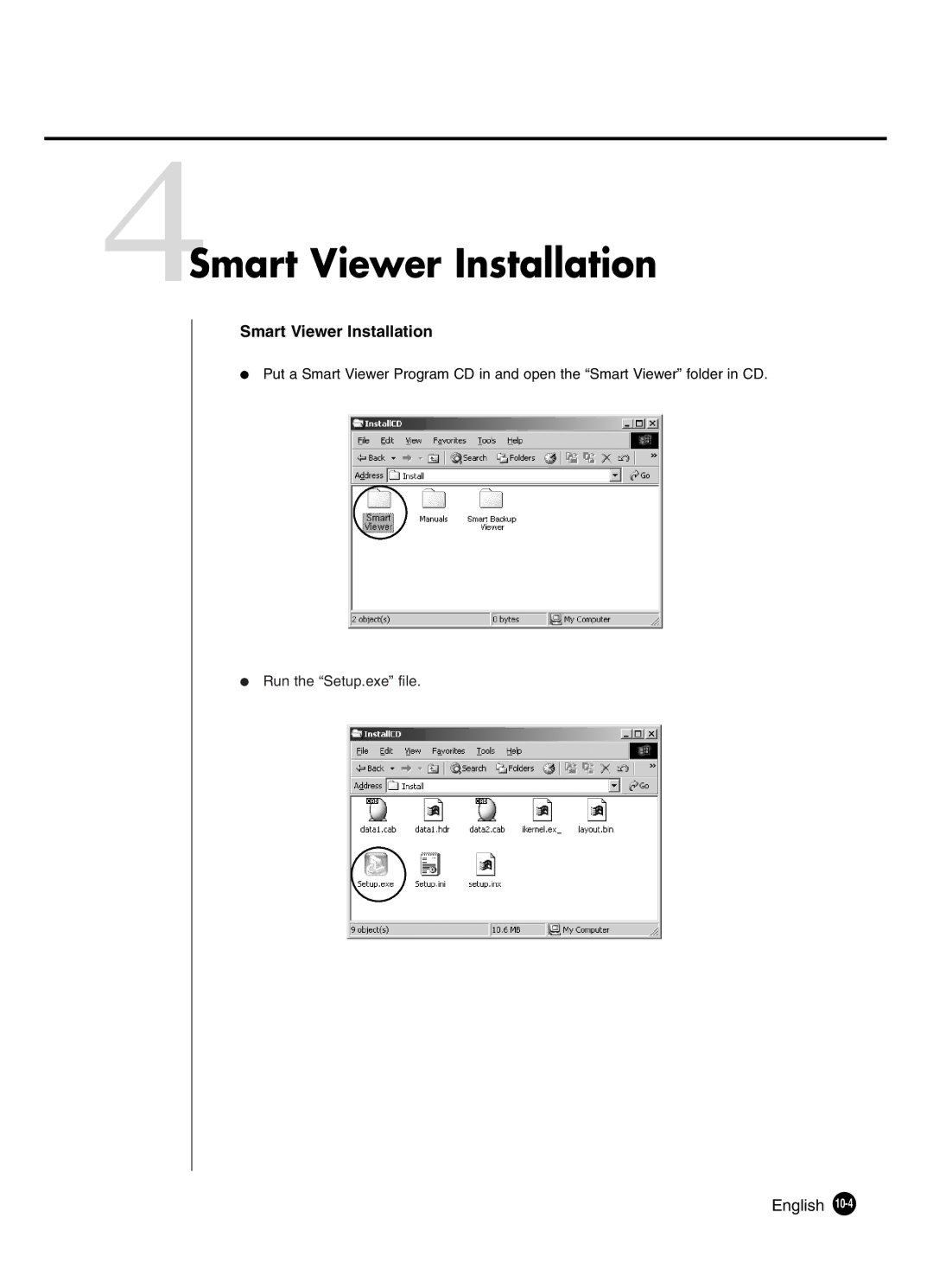 Samsung SHR-4160P manual 4Smart Viewer Installation 