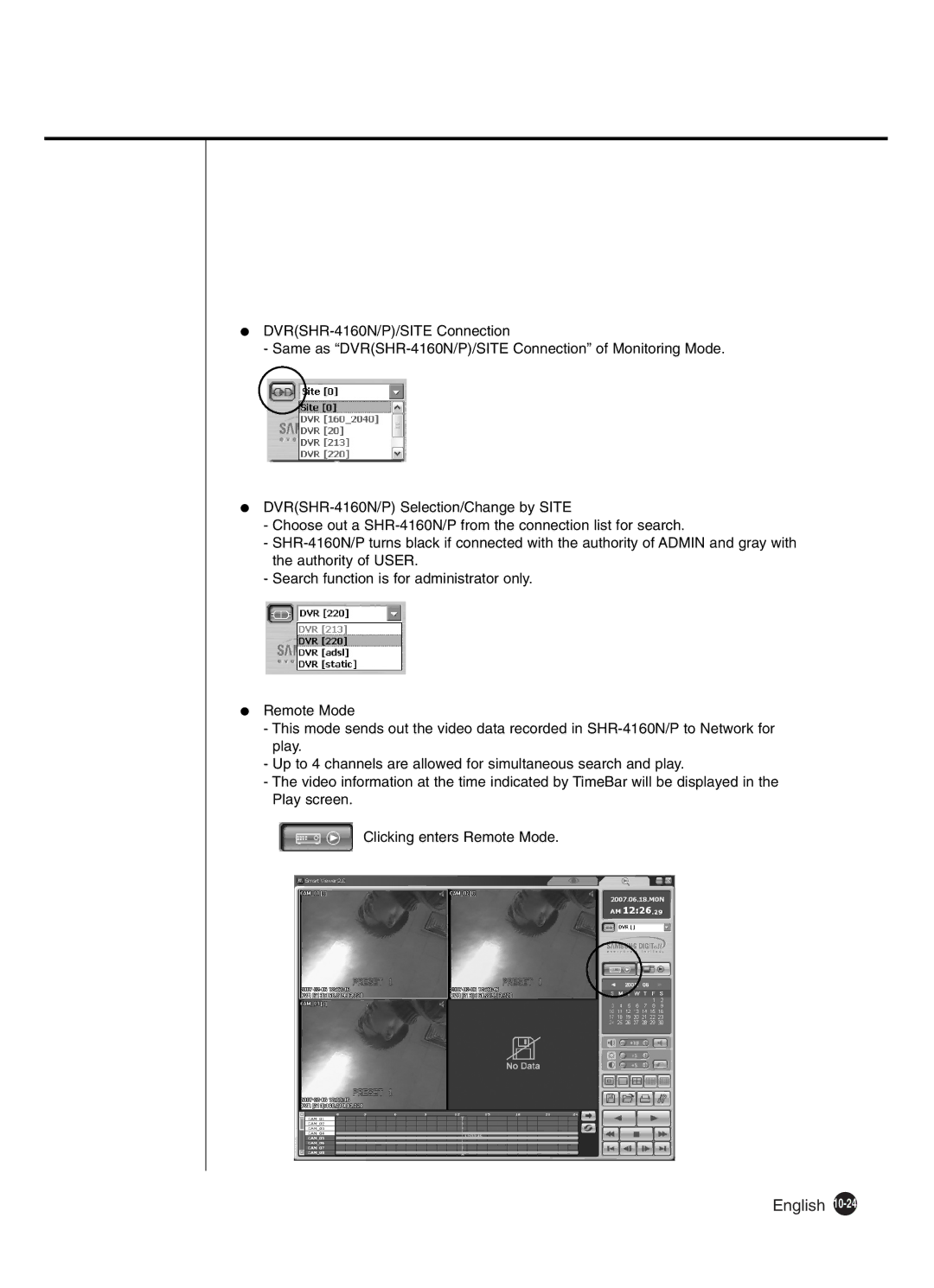 Samsung SHR-4160P manual English 