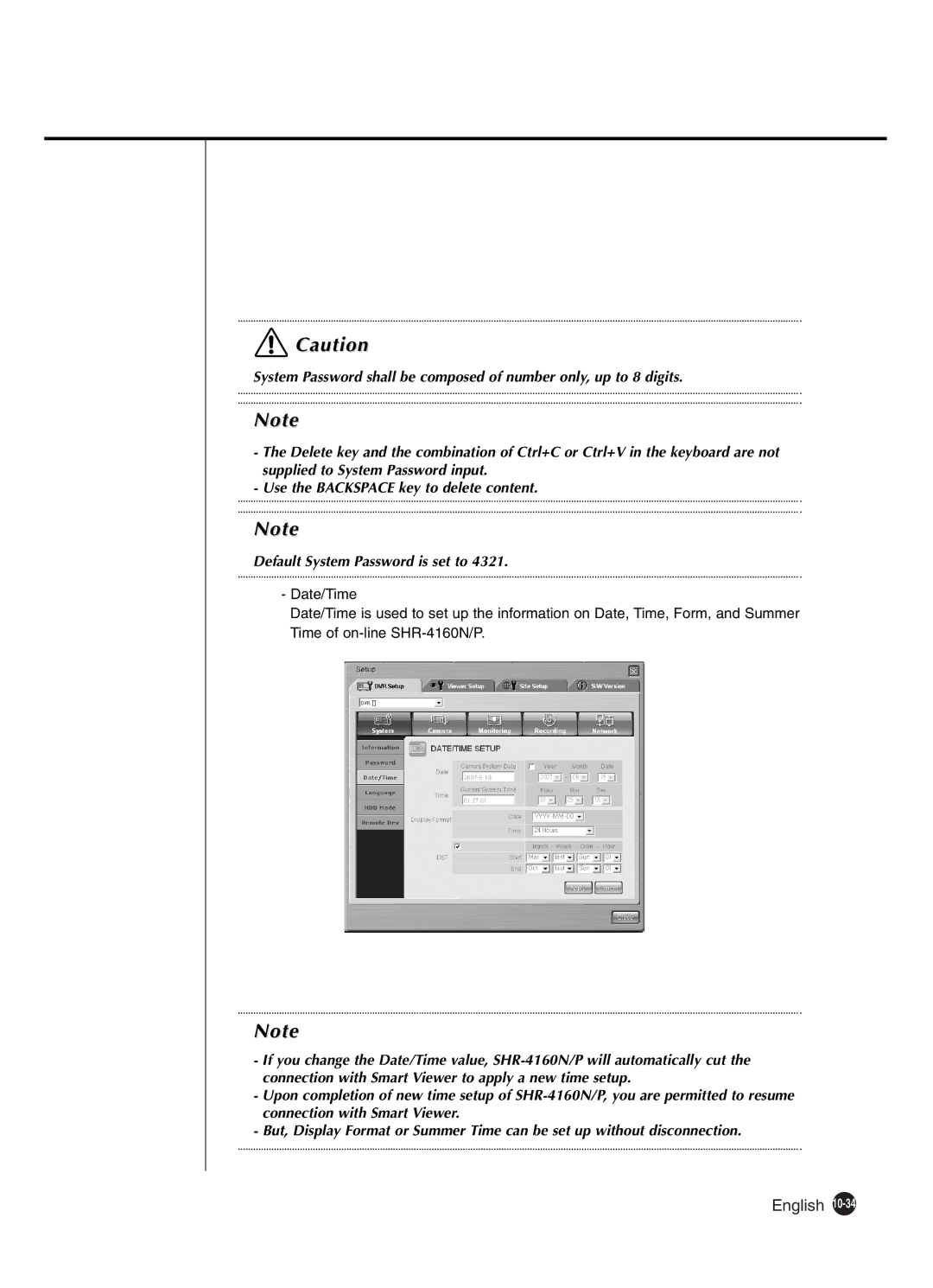 Samsung SHR-4160P manual English 