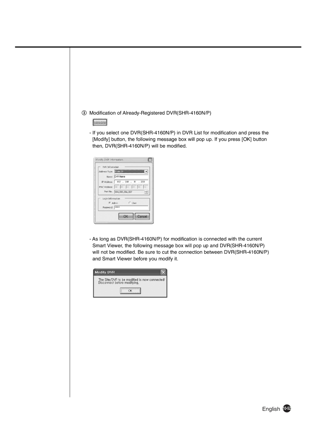 Samsung SHR-4160P manual English 