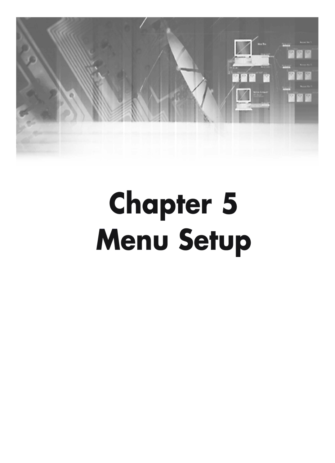 Samsung SHR-4160P manual Chapter Menu Setup 