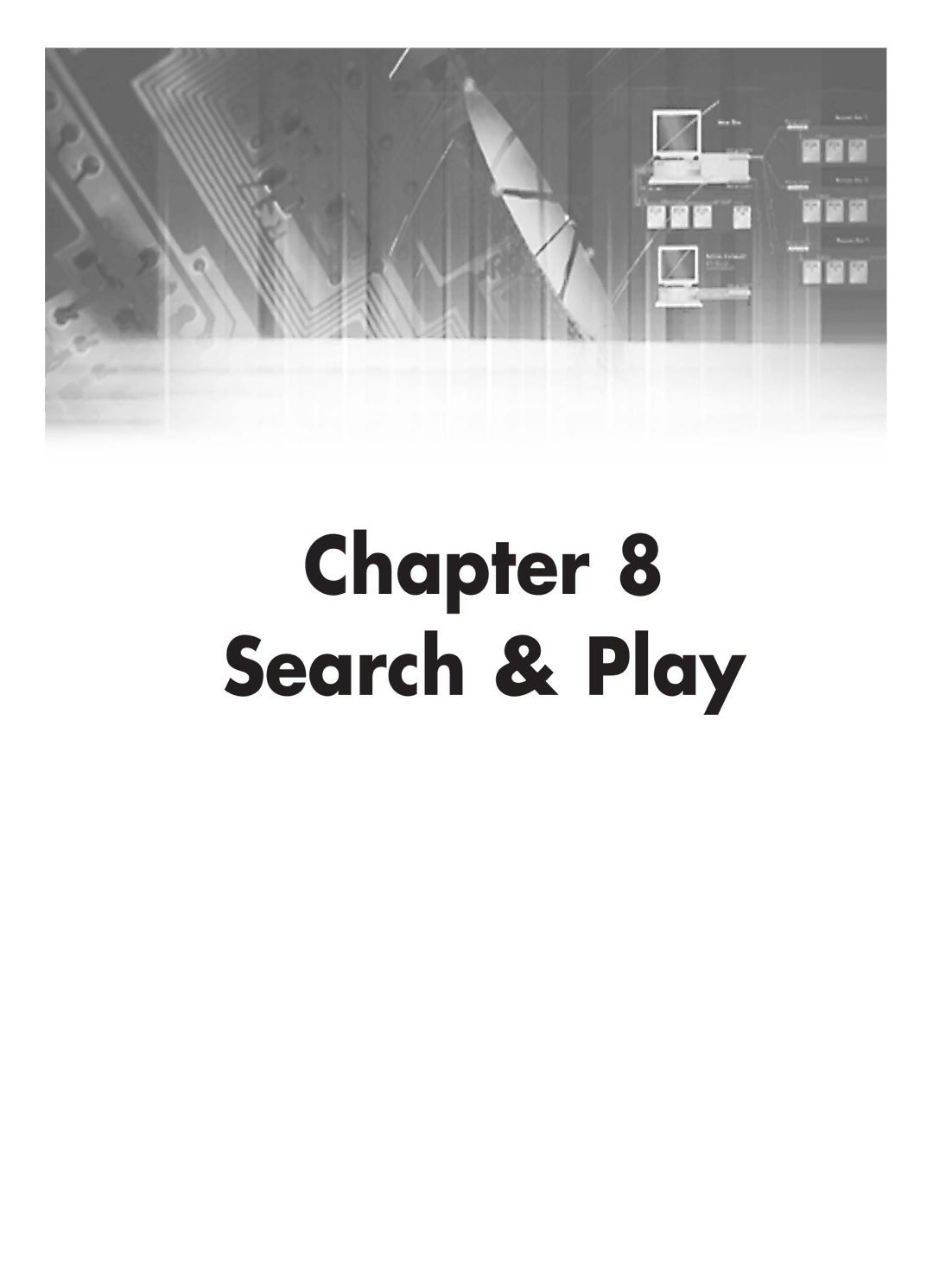 Samsung SHR-4160P manual Chapter Search & Play 