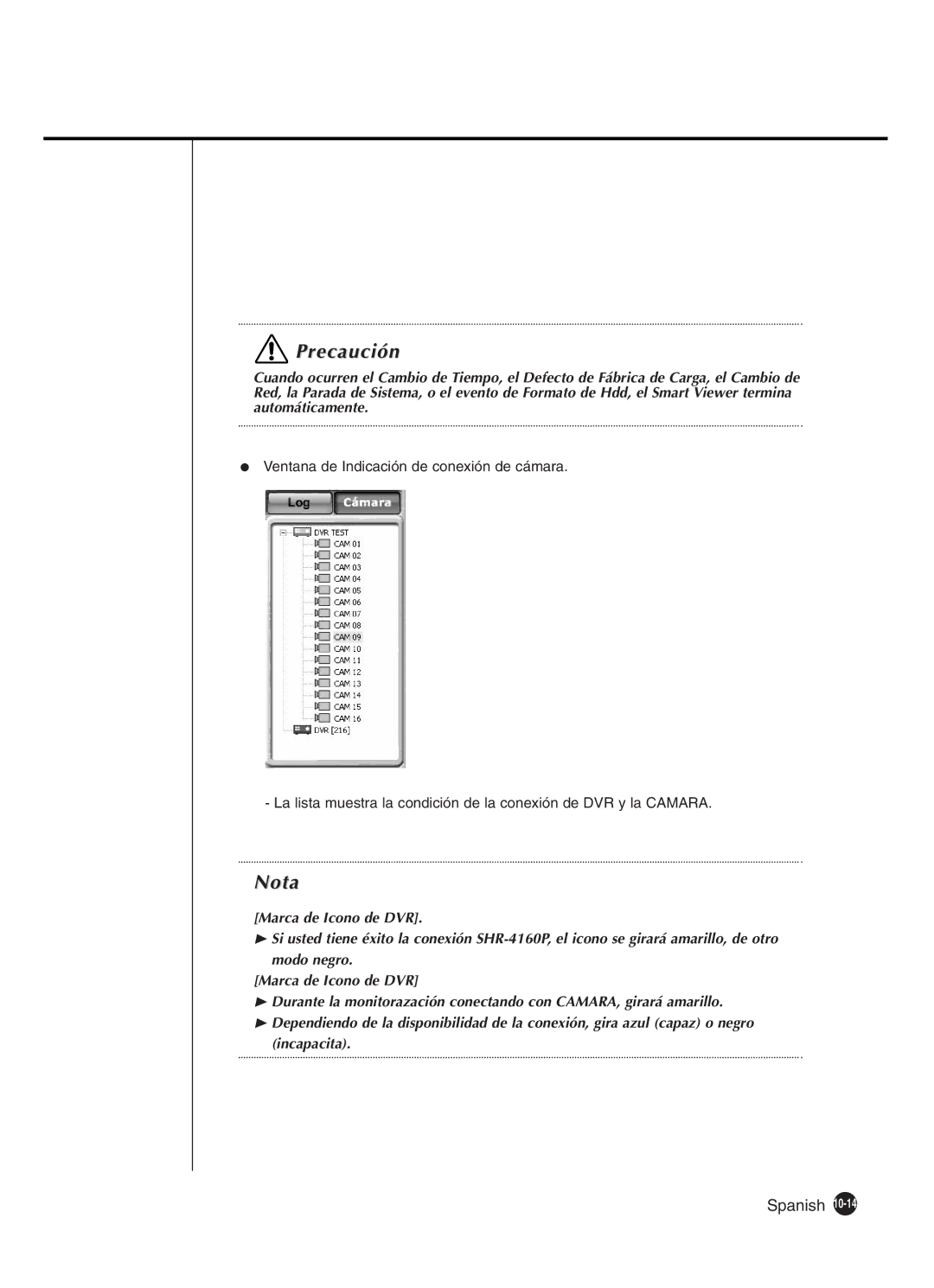 Samsung SHR-4160P manual Precaución 