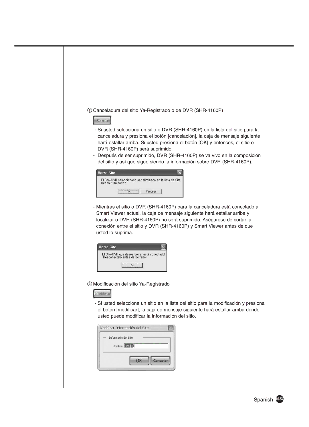 Samsung SHR-4160P manual Spanish 