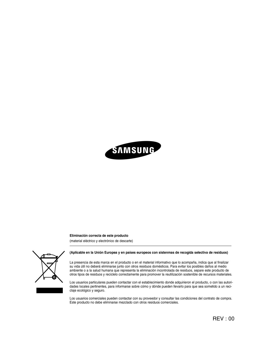 Samsung SHR-4160P manual Rev 