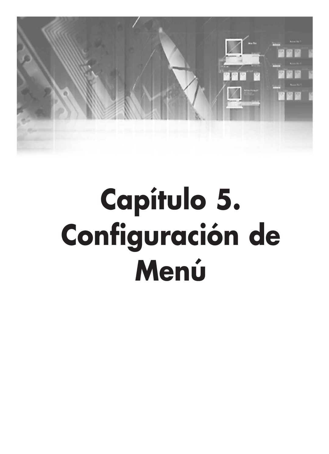 Samsung SHR-4160P manual Capítulo Configuración de Menú 