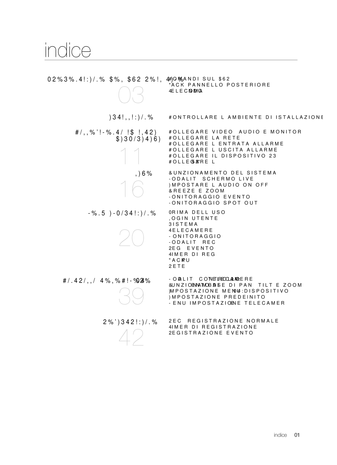 Samsung SHR-5042P/XET, SHR-5040P/XET manual Indice 