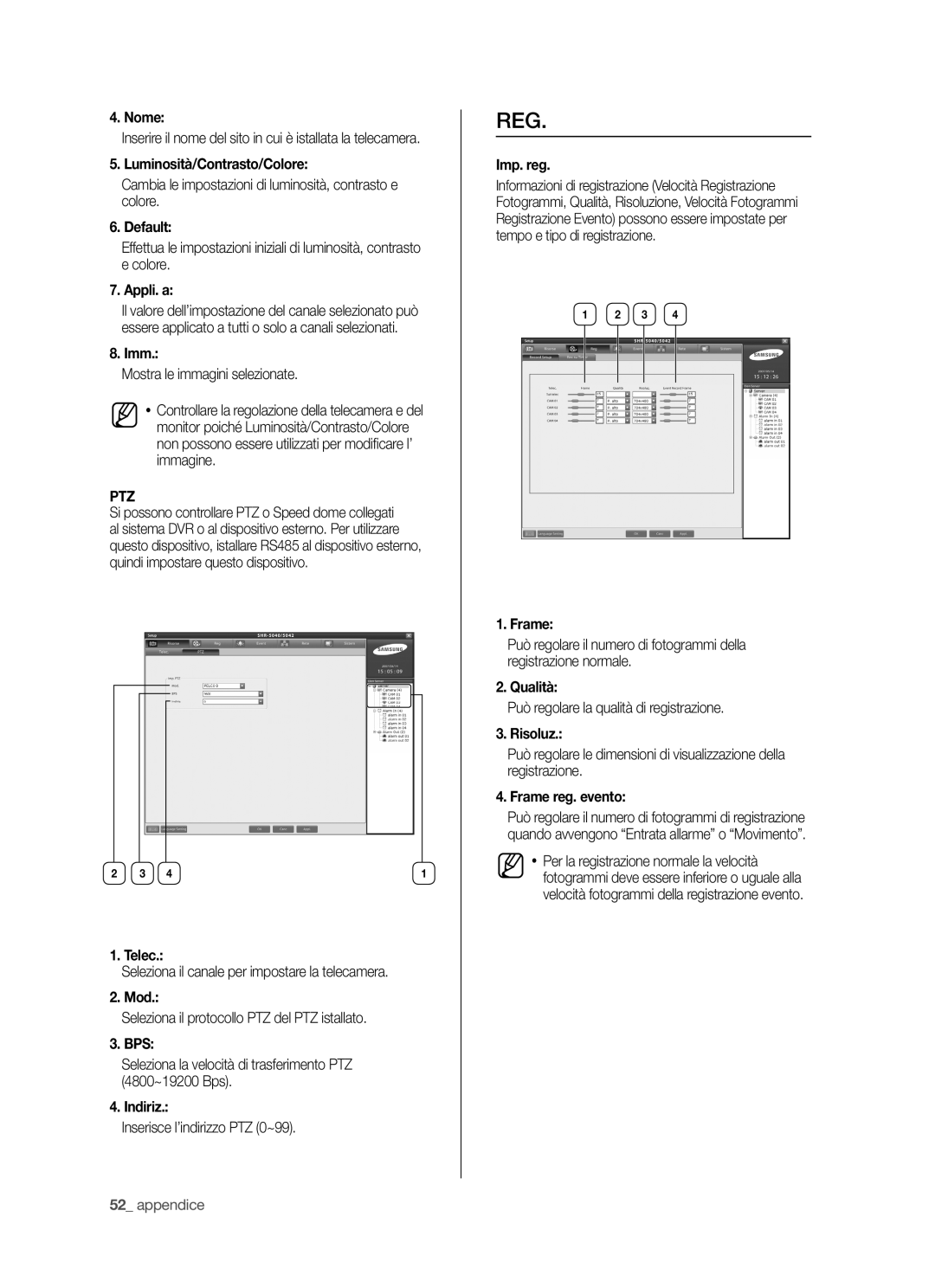 Samsung SHR-5040P/XET, SHR-5042P/XET manual Reg 