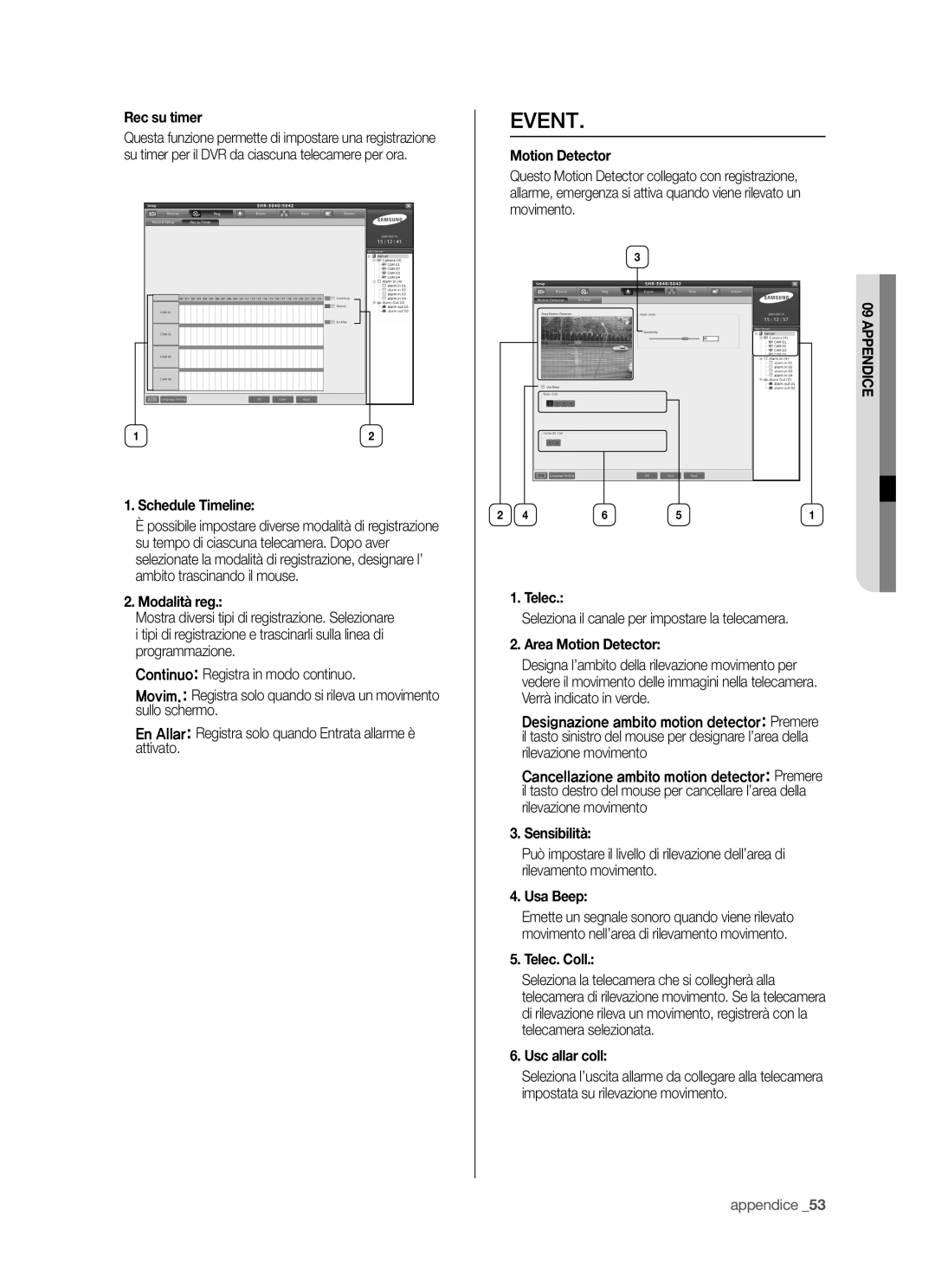 Samsung SHR-5042P/XET, SHR-5040P/XET manual Event 