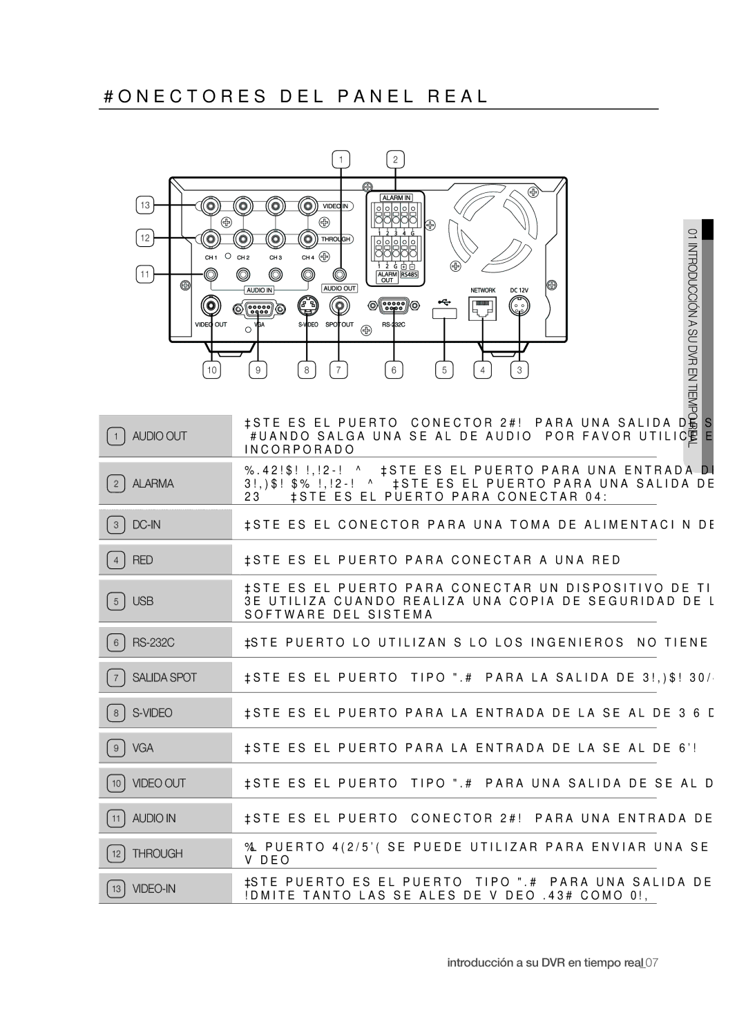 Samsung SHR-5040P/XEC, SHR-5042P/XEC manual RS-232C 