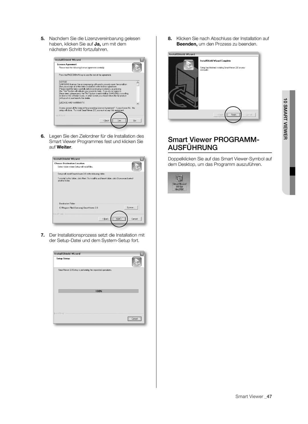 Samsung SHR-5080P, SHR-5082P/XEG, SHR-5160P, SHR-5162P/XEG manual Ausführung 