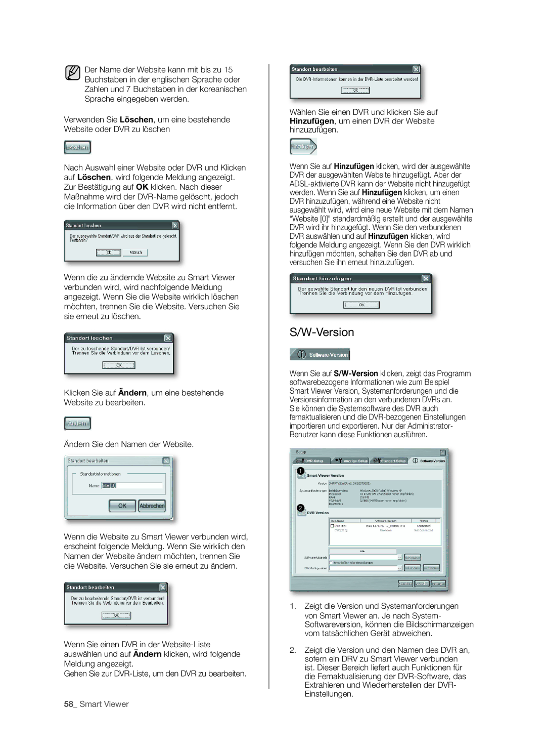 Samsung SHR-5162P/XEG, SHR-5082P/XEG, SHR-5160P, SHR-5080P manual Version 