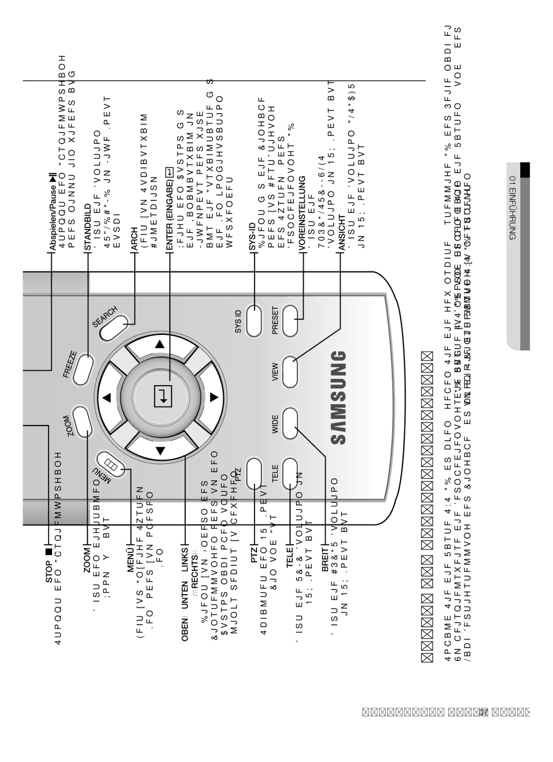 Samsung SHR-5082P/XEG, SHR-5162P/XEG manual Ändern der Fernbedienungs-ID, Abspielen/Pause Stoppt den Abspielvorgang 