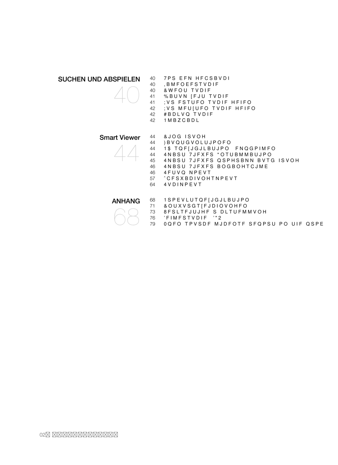 Samsung SHR-5082P/XEG, SHR-5162P/XEG manual Suchen UND Abspielen 